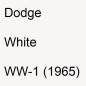 Preview: Dodge, White, WW-1 (1965).